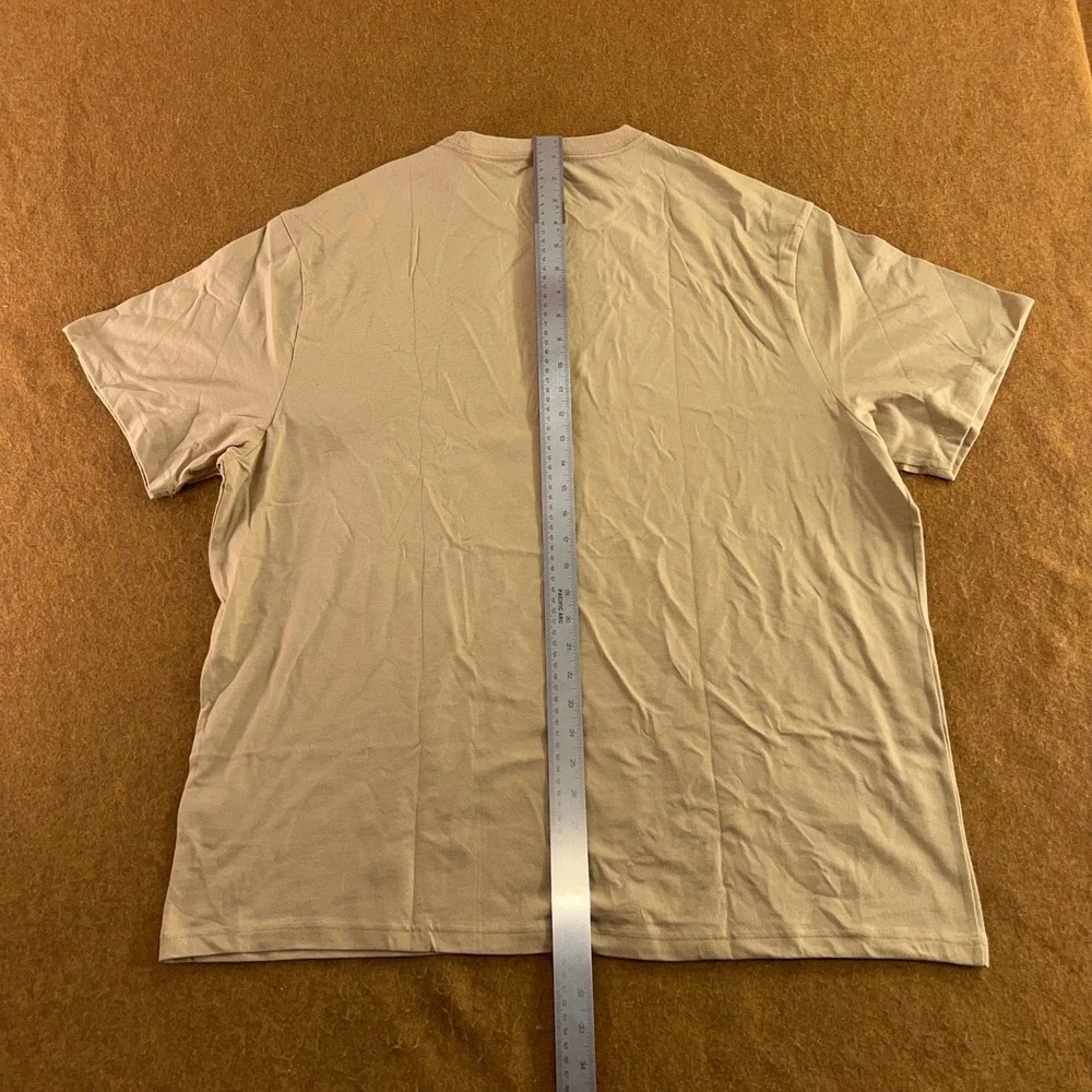 American Eagle Mens XXL Tan Graphic Logo Super Soft T-Shirt NWT
